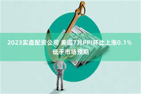 2023实盘配资公司 美国7月PPI环比上涨0.1% 低于市场预期