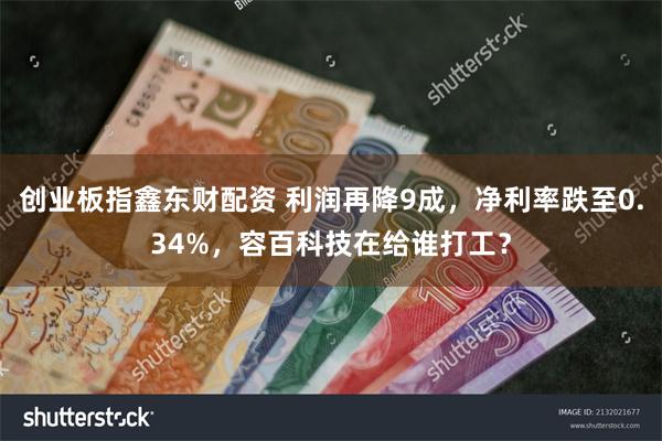 创业板指鑫东财配资 利润再降9成，净利率跌至0.34%，容百科技在给谁打工？