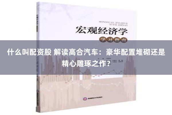 什么叫配资股 解读高合汽车：豪华配置堆砌还是精心雕琢之作？