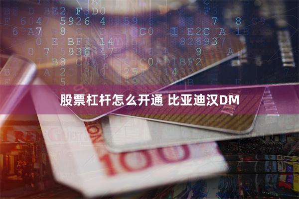 股票杠杆怎么开通 比亚迪汉DM