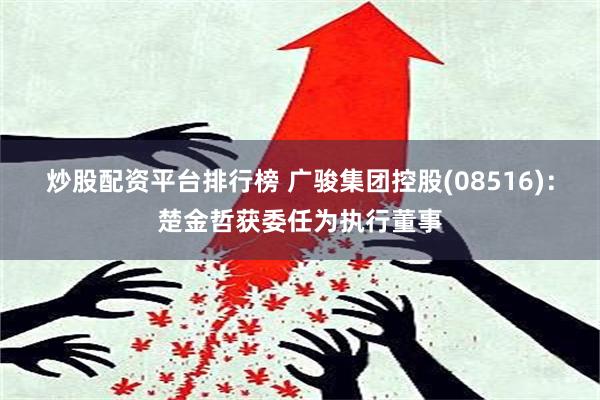炒股配资平台排行榜 广骏集团控股(08516)：楚金哲获委任为执行董事