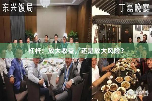 杠杆：放大收益，还是放大风险？