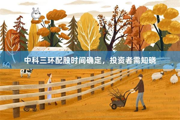 中科三环配股时间确定，投资者需知晓