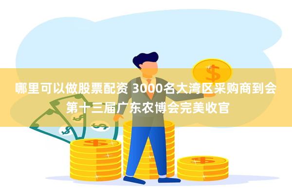 哪里可以做股票配资 3000名大湾区采购商到会 第十三届广东农博会完美收官