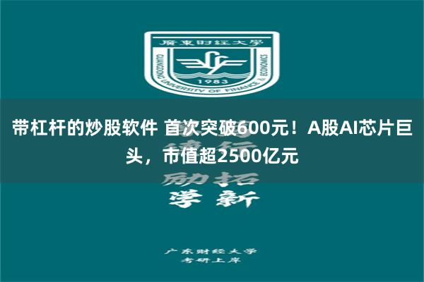 带杠杆的炒股软件 首次突破600元！A股AI芯片巨头，市值超2500亿元