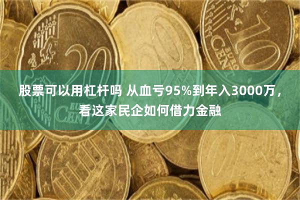 股票可以用杠杆吗 从血亏95%到年入3000万，看这家民企如何借力金融