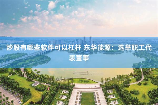 炒股有哪些软件可以杠杆 东华能源：选举职工代表董事