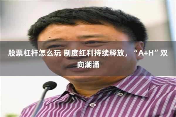 股票杠杆怎么玩 制度红利持续释放，“A+H”双向潮涌