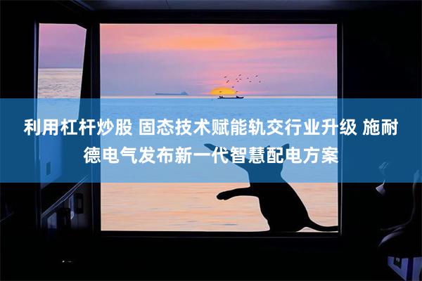 利用杠杆炒股 固态技术赋能轨交行业升级 施耐德电气发布新一代智慧配电方案
