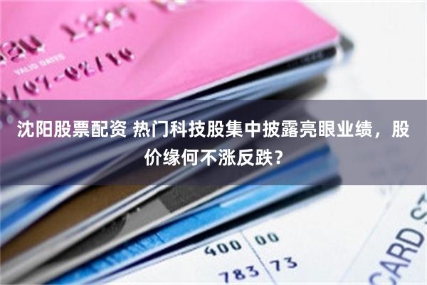 沈阳股票配资 热门科技股集中披露亮眼业绩，股价缘何不涨反跌？