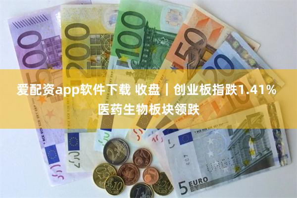 爱配资app软件下载 收盘｜创业板指跌1.41% 医药生物板块领跌