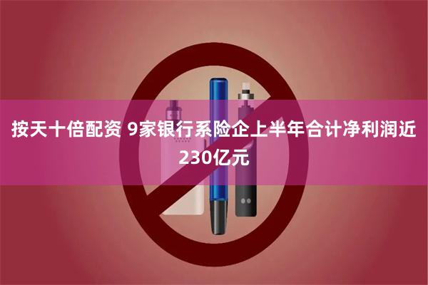 按天十倍配资 9家银行系险企上半年合计净利润近230亿元