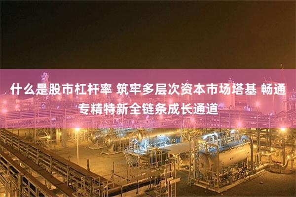 什么是股市杠杆率 筑牢多层次资本市场塔基 畅通专精特新全链条成长通道